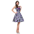 Grace Karin Senhoras mais novo design flor impresso algodão Vintage Pinup vestidos CL008901-9